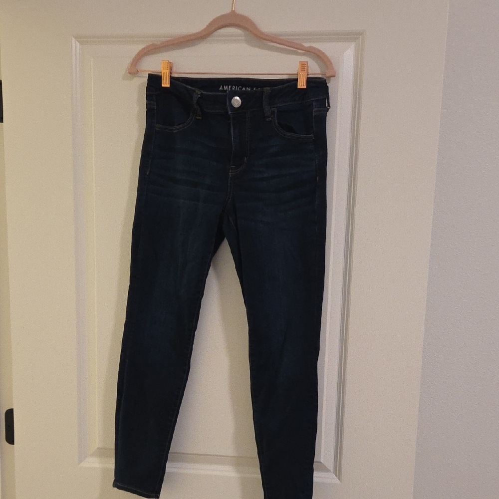 American Eagle Outfitters Women's Navy Skinny Jeans